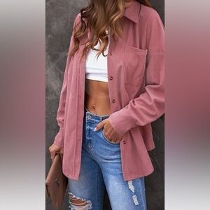 Pink Women’s Button Up Top